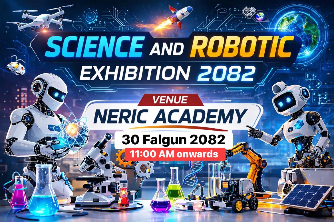 सानै उमेरमा रोबोट बनाउँदै विद्यार्थी: नेरिक एकेडेमीमा रोचक साइन्स–रोबोटिक प्रदर्शनी